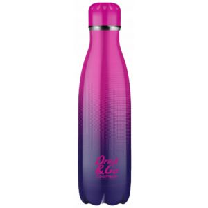 Bidon Coolpack ze stali nierdzewnej, Ombre Różowy/Fioletowy, 500ml
